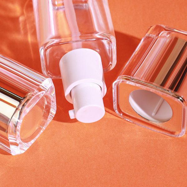 Liquid Foundation Bottles glass cosmetic packaging set with 30ml capacity customizable printing and durable airtight leak proof design