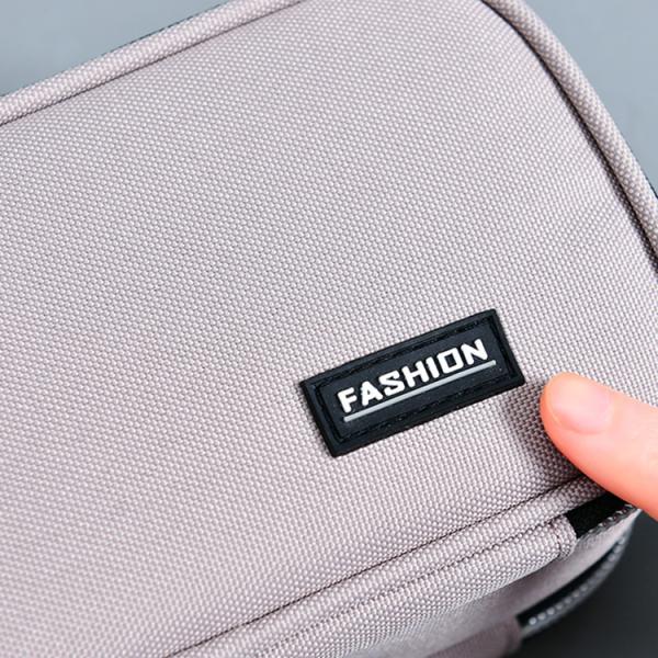 Large Capacity School Pencil Case Customized Canvas Pencil Bag with Colorful Pattern