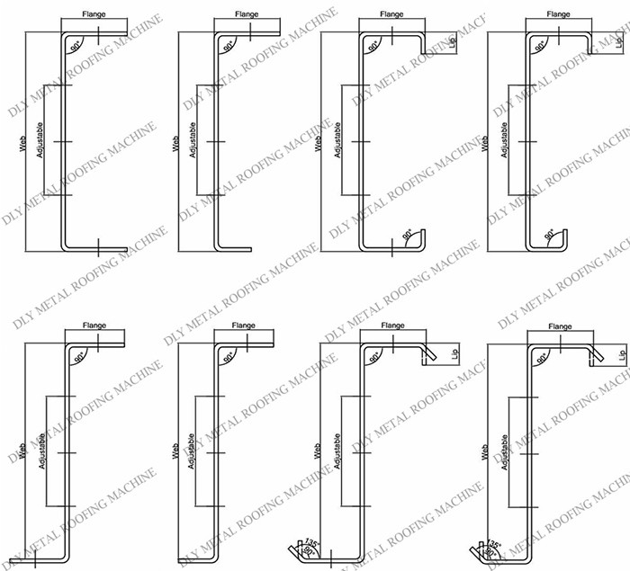 Автоматический крен Purlin 50HZ формируя машину 380V c и PLC машины Purlin z