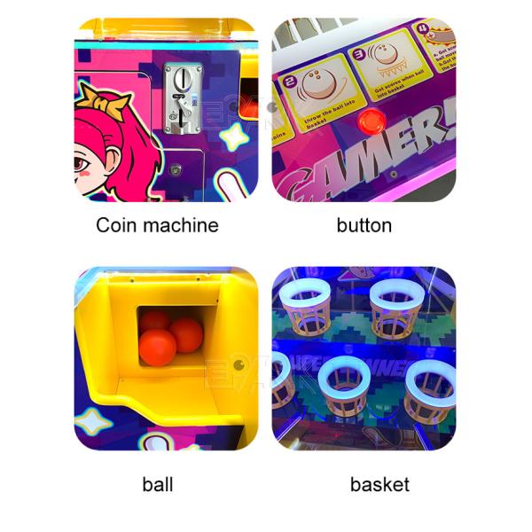 Indoor Mini Bowling Slam Dunk Single Player Coin Operated Redemption Game