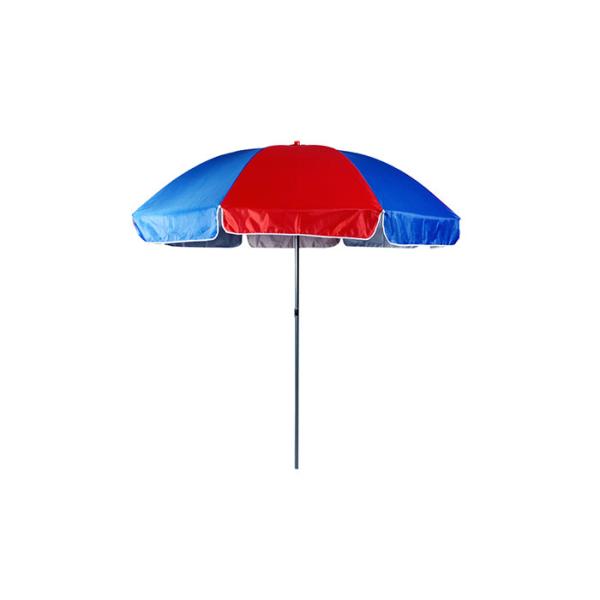 Steel Pole Outdoor Sun Umbrella Parasol Beach Umbrella With Fiberglass Ribs