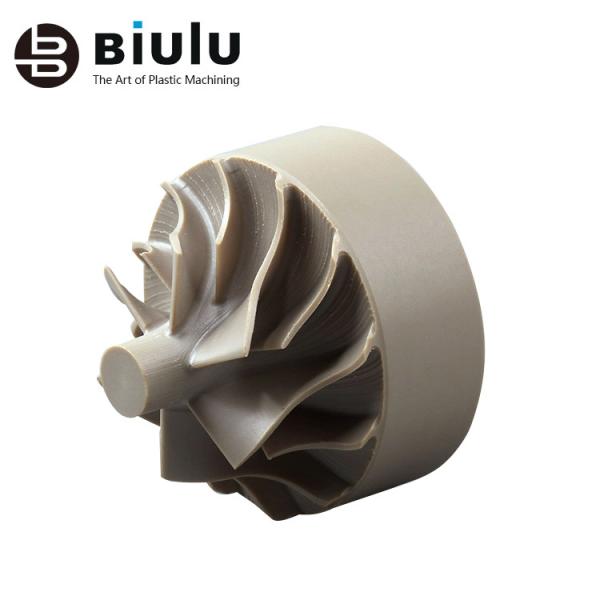 OEM PEEK Plastic Machining PEEK Impeller Parts Custom Color OEM / ODM