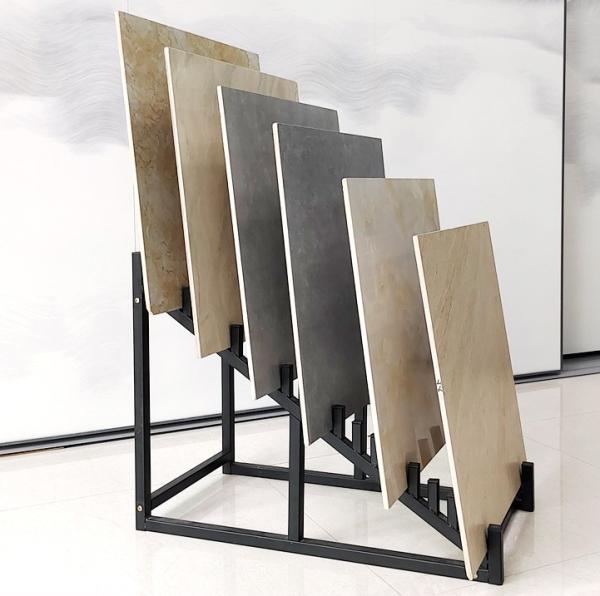 Custom 20pcs Steel Sample Board Waterfall Display Stand For Ceramic Tile