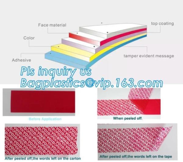 Tamper Evident void security seal Label Sticker tape for medicine box,torn invalid security label tamper proof VOID OPEN