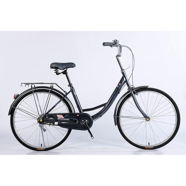 Bicicleta urbana de rua de estrutura de aço personalizada 26 para mulheres e homens no mercado europeu