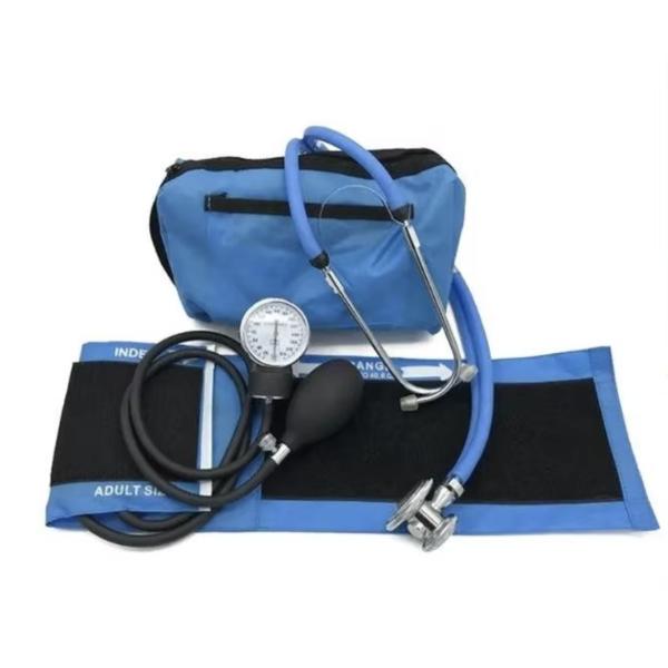 Sphygmomanomètre anéroïde manuel avec stéthoscope en acier et plastique