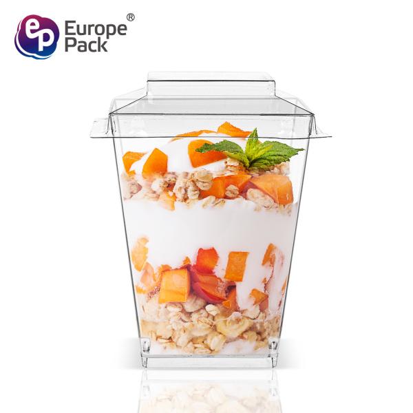 Wholesale eco friendly disposable 5 oz plastic milkshake smoothie cups  with lids