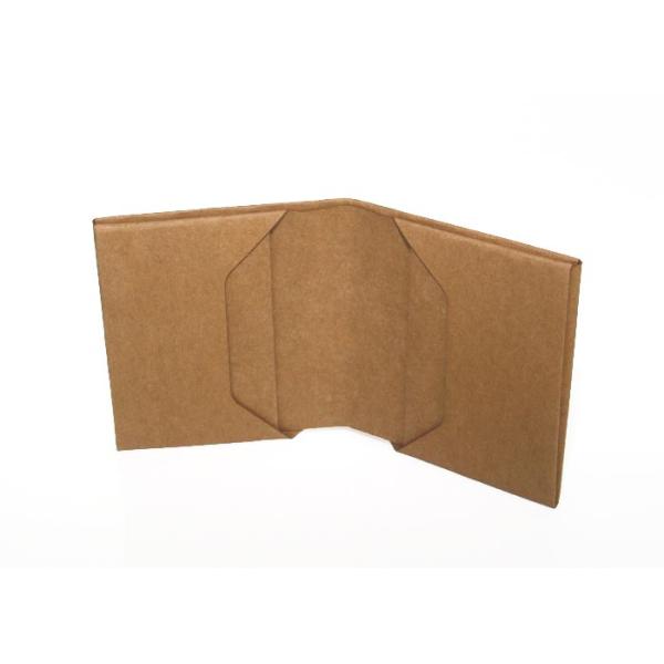 Custom passport holder wallet washed kraft paper travel passport wallet for men