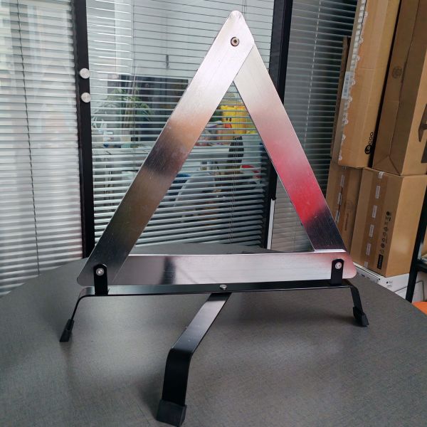46x46x46cm 1100g Metal + PMMA Warning Triangle for Roadside Emergency and Car Breakdown