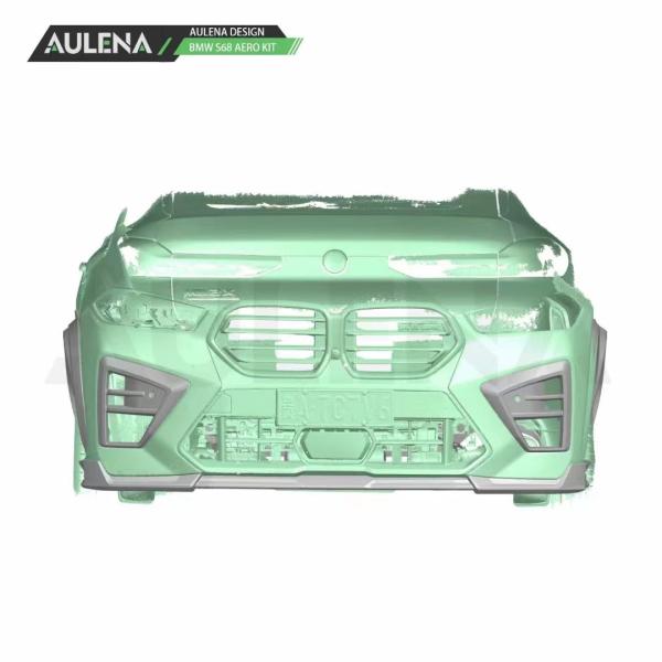 SUV Bmw X6 Body Kit Carbon Fiber X6M Front Bumper Lip Splitter Spoiler Side