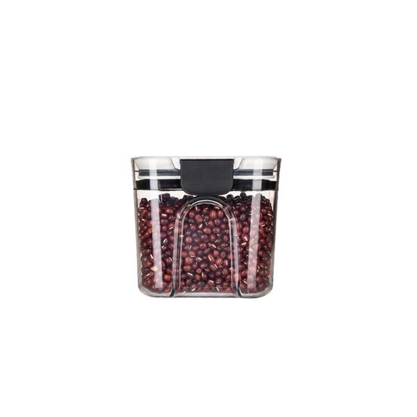 Standing Type Kitchen PET Plastic Food Storage Containers Transparent Airtight 4pc Set