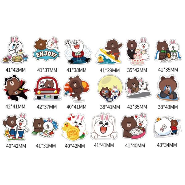 Decorative Scrapbook Stickers And Embellishments Cute Bear Shape Cut Stickers