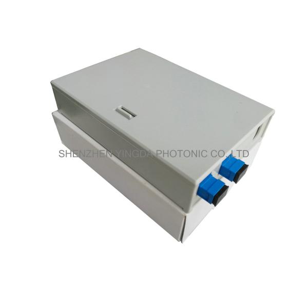Коробка прекращения оптического волокна держателя ФТТХ стены, крытая пластиковая коробка оптического волокна портов ПК 2 АБС
