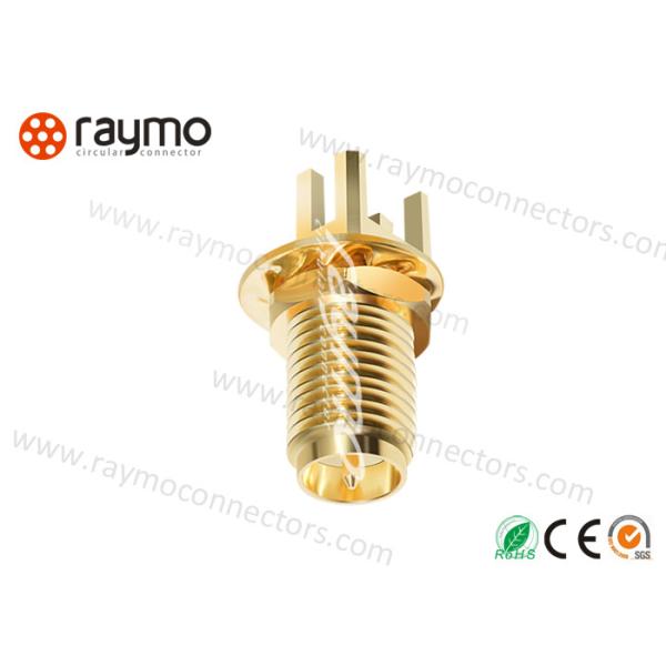 Interconnections 50 Ohm Miniature Circular Connectors, Rf Connector With Gold Plated