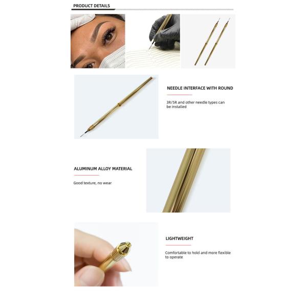Одна ручка макияжа бортовой брови ручки ручки Microblading ручной постоянная