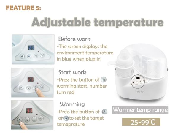 Stérilisateur portable pour bouteilles pour bébés