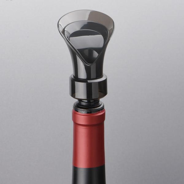 2 In 1 Flower Silicone Acrylic Wine Stopper And Pourer For Champagne