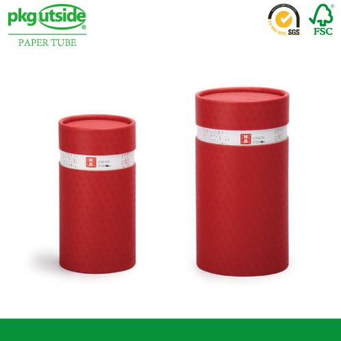 Luxury Round Paper Coffee / Tea Tube Packaging Well - Sealing Damp - Proof