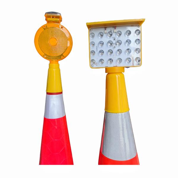 24LED 48pcs LED Yellow Red LED Blinkers Solar Traffic Lamp Barricade Light TRAFFIC Highway Safety