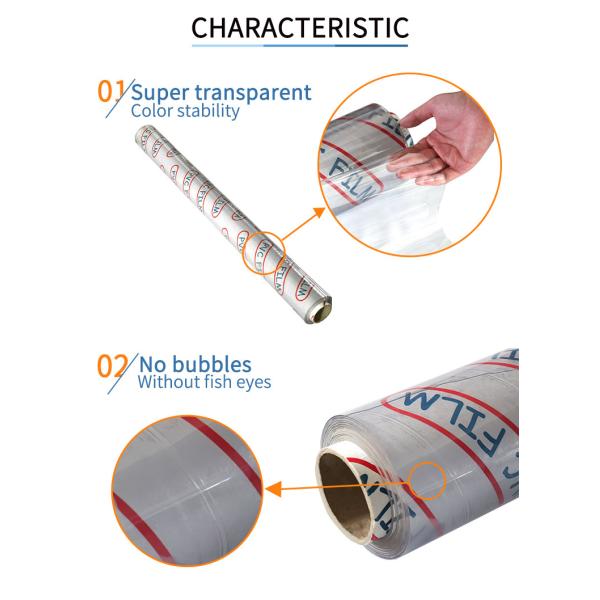 Сверхмягкая пластиковая прозрачная пленка для упаковки прозрачная виниловая упаковка