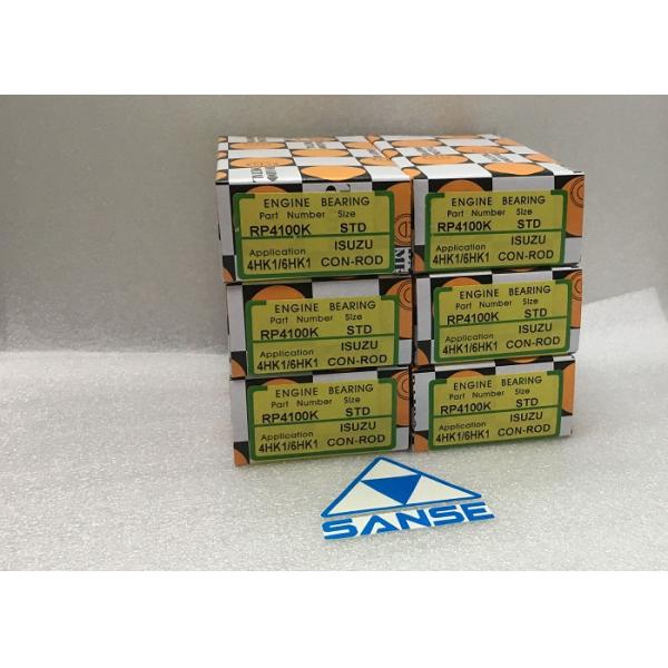 Isuzu Engine Parts 4HK1 / 6HK1 Connecting Rod Bearing , RP4100K Engine Rod Bearing