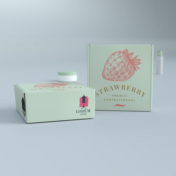 Eco Friendly Cosmetic Makeup Packaging Boxes Corrugated Cardboard Postal Shipping Boxes