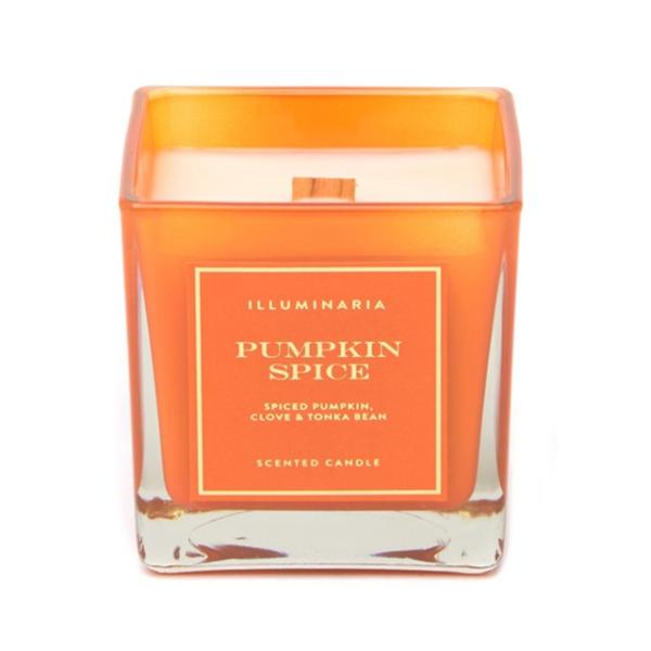 Glass Candle Jar Natural Aromatherapy Candles Home Scents Candles With Square Wooden Lid