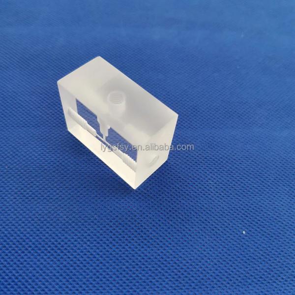 Professional Custom High Light Transmission Side Thread Quartz Glass Sheet