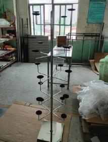 Anti Rust Convenience Store Display Racks 5 Tier Spinning Display Rack Non Slip