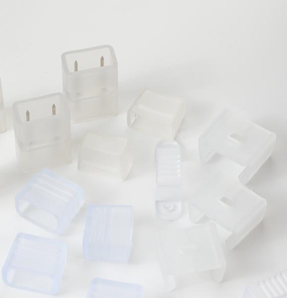 LED Connectors End Tail Mounting Connectors Middle Connect LED Light Fittings For High Voltage Waterproof Light Strip