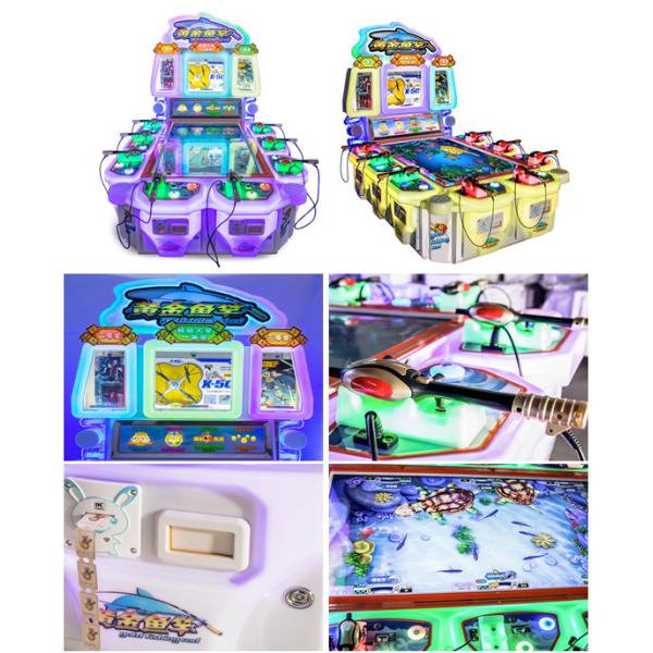 Машина настольной игры рыб детей видео- на 8 игроков 260*165*203км