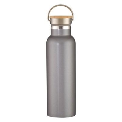 Vacuum Insulated Stainless Steel Flask Bottle 21OZ With Bamboo Lid Unbreakable