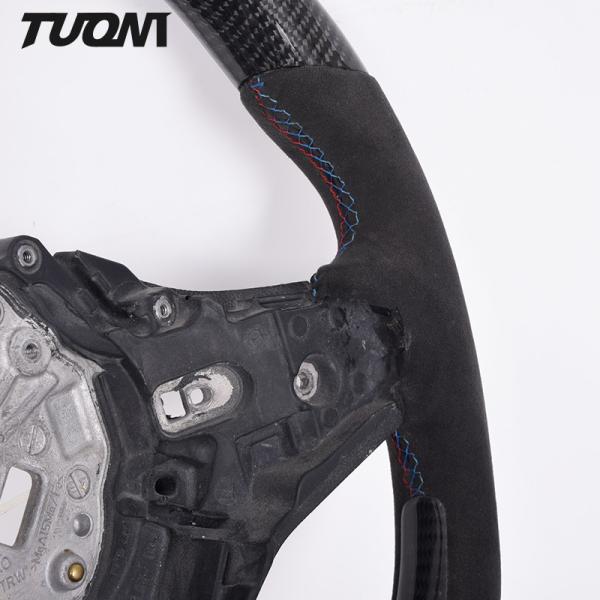 Matte Cover LED Sports Bmw Carbon Fiber Steering Wheel Circular Customization