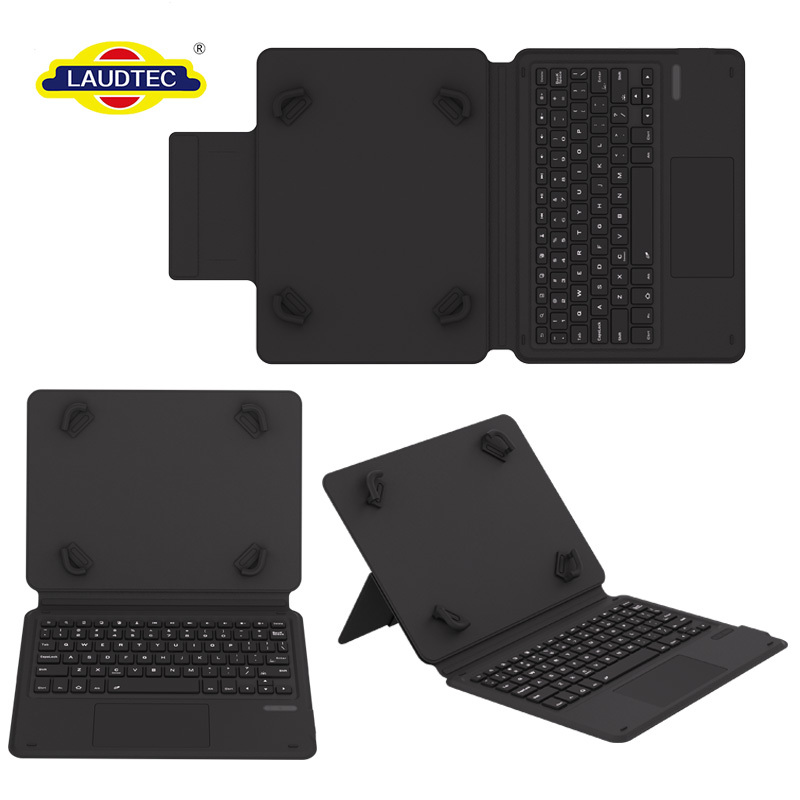 Universal 11 Inch Tablet Keyboard Case for Xiaomi Pad 5/6, 7-Color Backlight PU Leather Folio Cover With Pen Slot OEM Wholesale