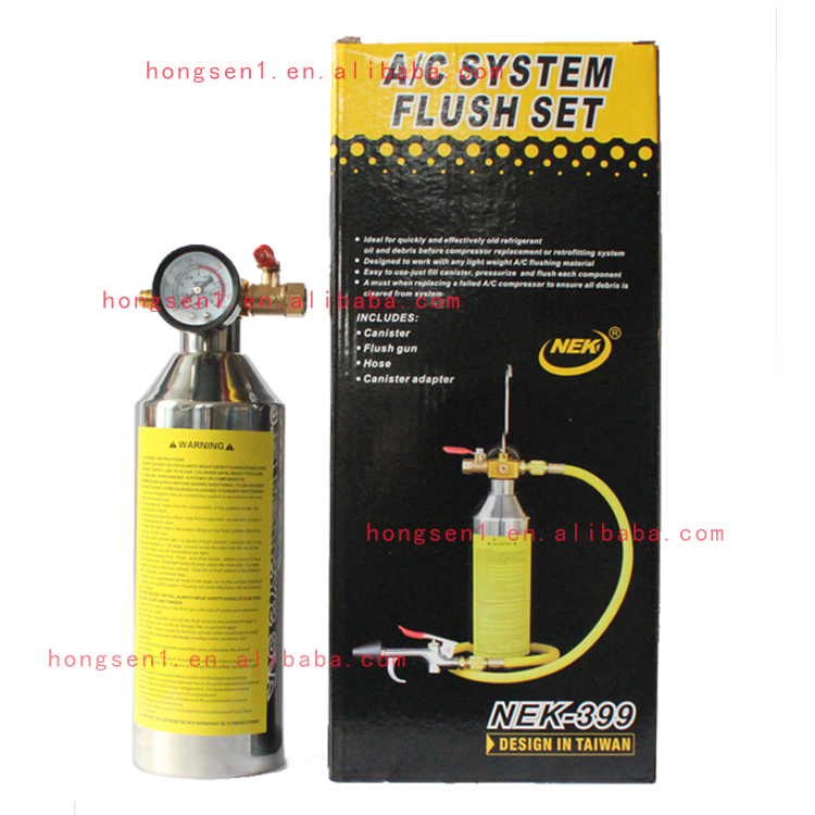 POKKA NEK A/C System Flush Set Air Conditioning System Cleaning Pipe Flush Gun Flushing Set
