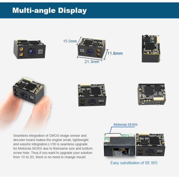 Mini Embedded PDF417 2D Barcode Scanner Module 1d Qr Reader Module