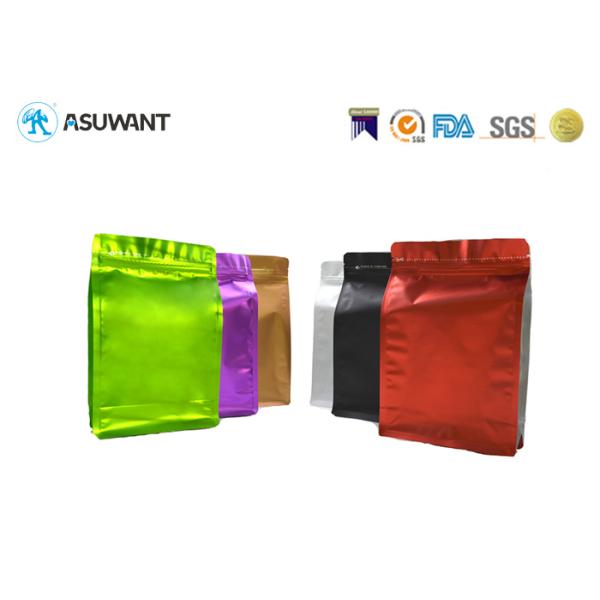 Металлизированная стоящая плоская нижняя Ziplock стойка кофе вверх по сумкам