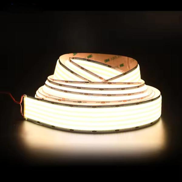 Super wide super brighter COB led strip RA90 30mm 1600chips 5 rows 40W/M DC24V COB LED Strip Lights for ceiling project