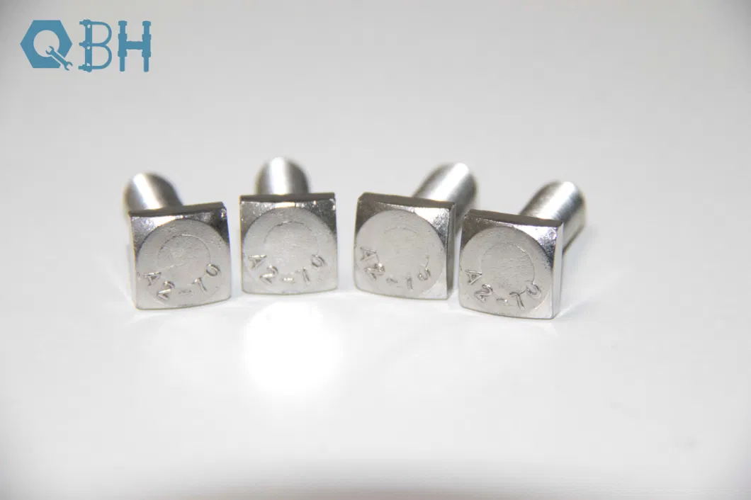 Полная нить Нержавеющая сталь головные болты головные принадлежности Fasteers ручной инструмент квадратный