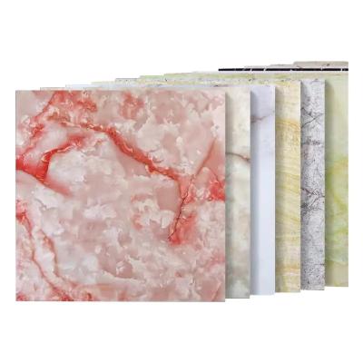 Multicoloured Marble Sheet for Flooring Shower Walls and Countertops Easy Cleaning