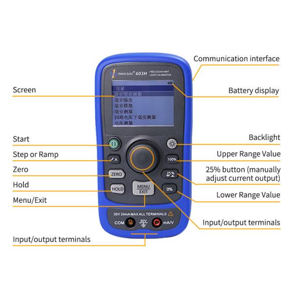 LCD Display Signal Generator 725 726 754 Replacement Resistance Handheld Multifunction Loop Calibrator