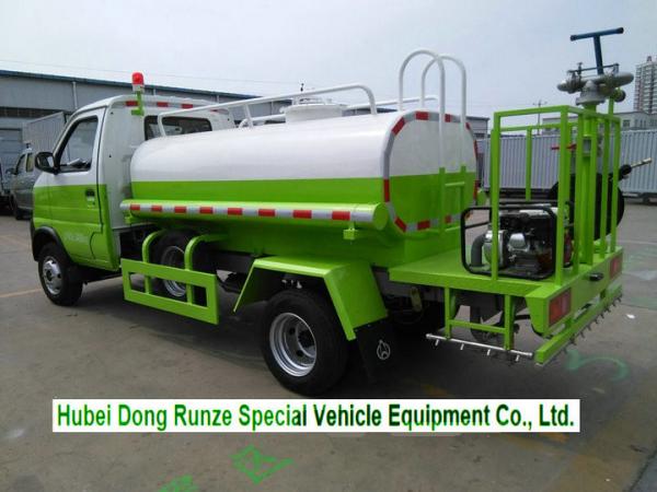  Mini  Road Wash Water Tank Truck 1000L  With Gasoline Engine  Pump Sprinkler For  Clean  Water Delivery and Spray