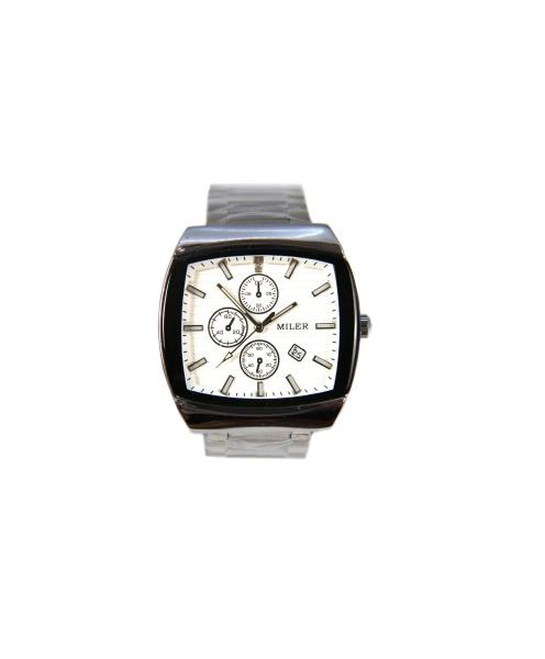 Montre habillée Miler Quartz, étanche à 30m, en acier inoxydable