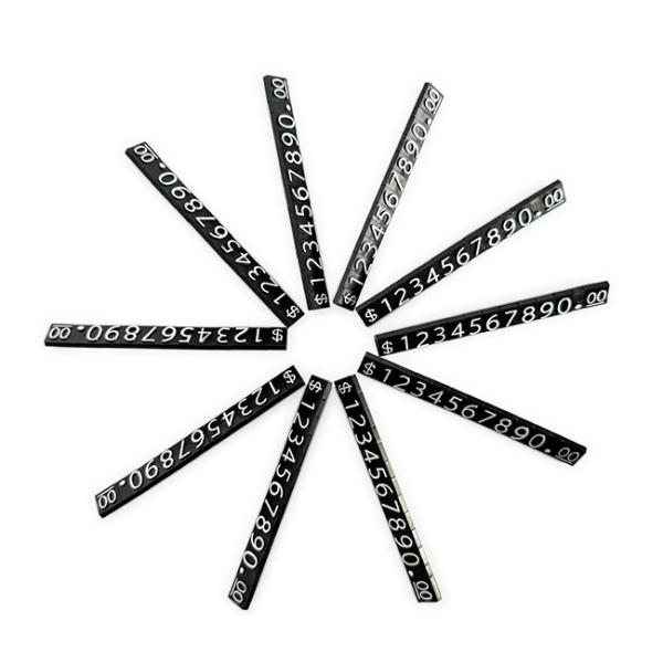 AP3-10-7.5 Треугольный ценовой тег Куб Номерные этикетки для регулируемых товарных досок