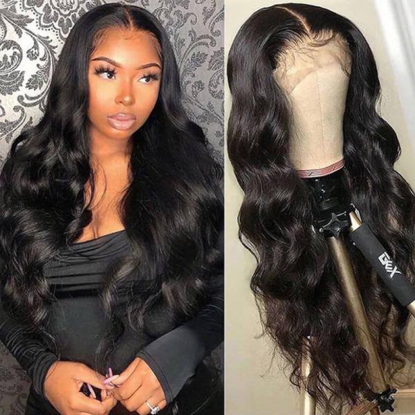 Long Human Hair Wigs with Light Brown Lace 360 Full Lace High Grade Fashion Design