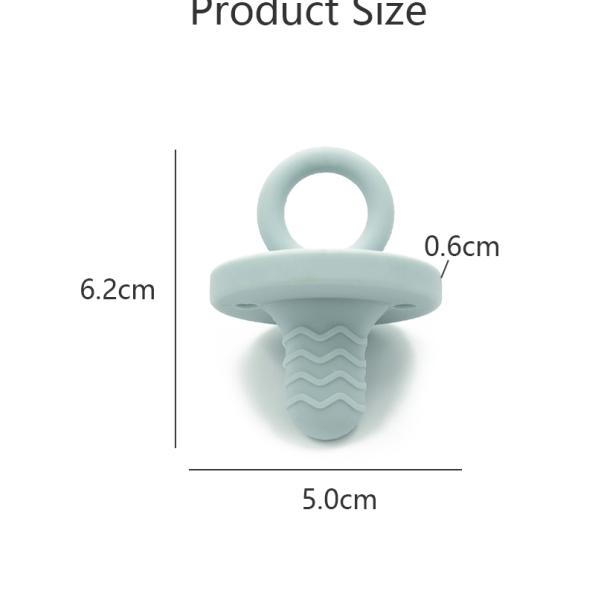 Cute Funny Animal 6.2cm ASTM Silicone Baby Pacifier Phthalate Latex Free