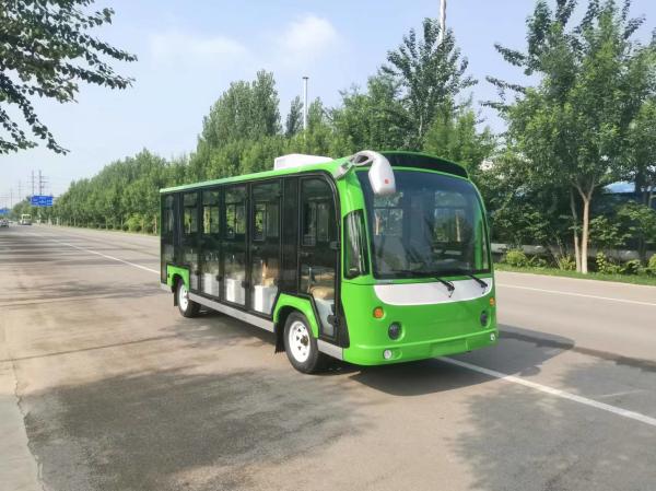 Le bus électrique touristique fermé de 23 places peut être personnalisé avec couleur et logo ODM OEM