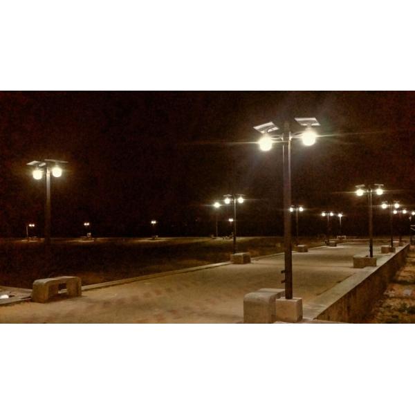 Integrated Solar LED Wall Light With Lithium Battery , 50000hrs Lifespan