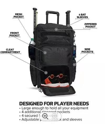 Mochila Unissex Bola Esportiva Grande Capacidade Multibolso Mochila Impermeável