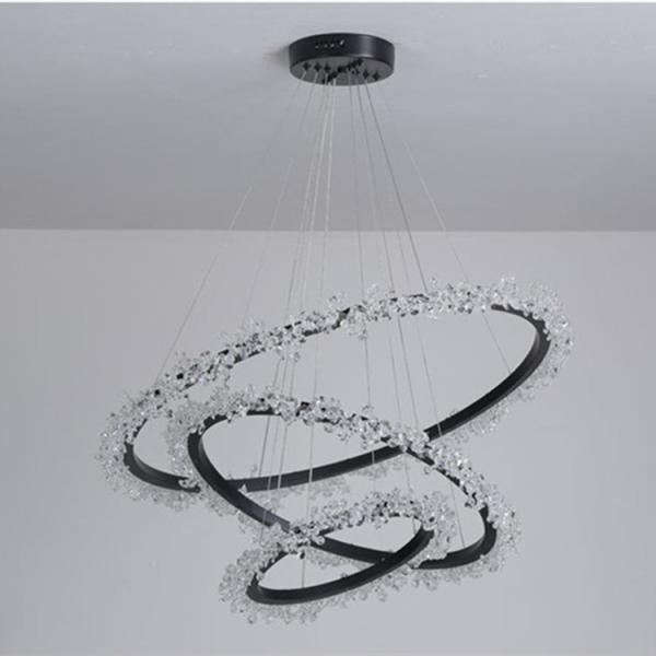 Simple Atmosphere Crystal Wreath Modern Pendant Light Postmodern Living Luxury